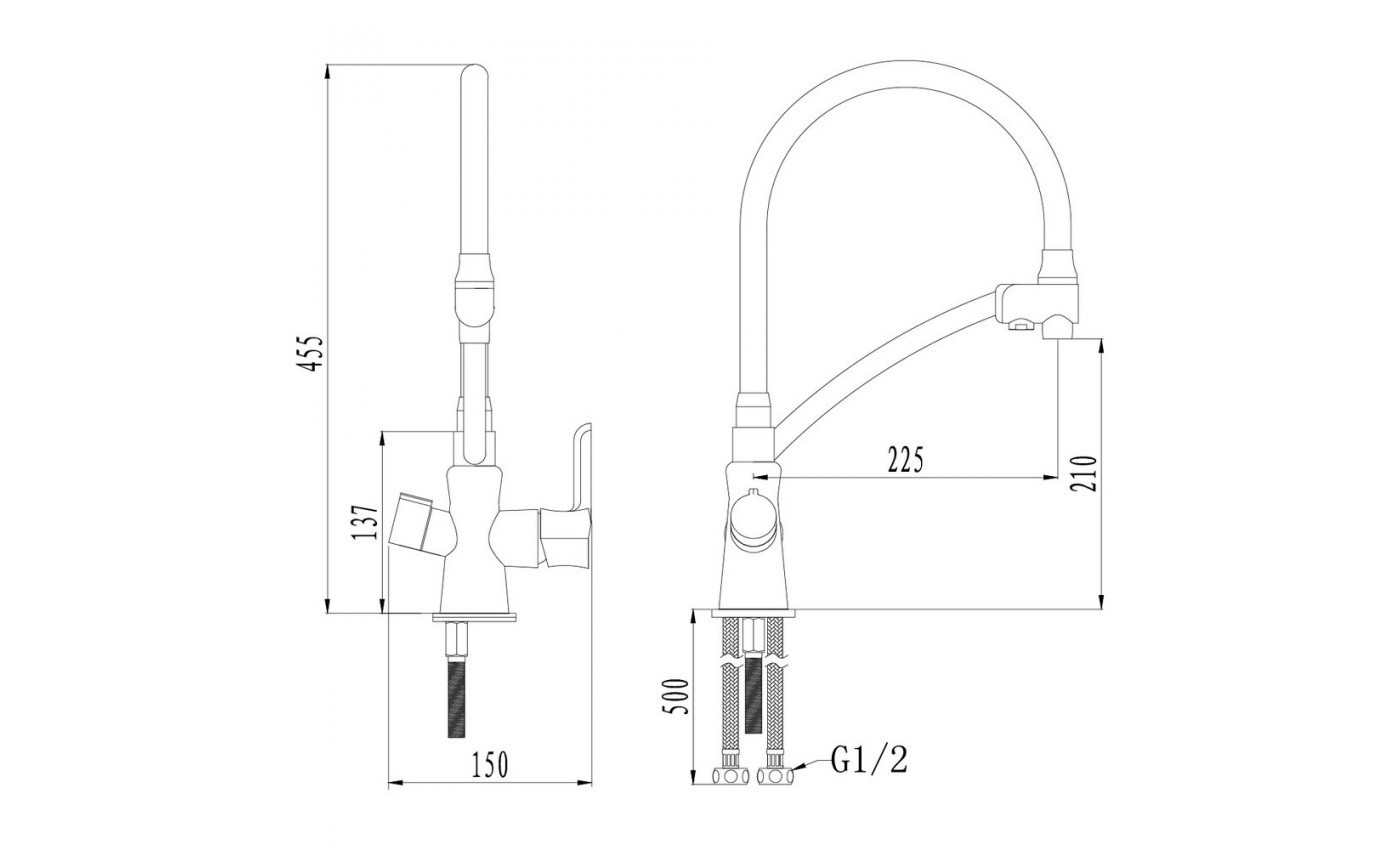 Приобрести lemark смеситель для кухни comfort с подключением к фильтру, зеленый lm3070c-green