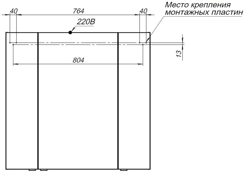 Приобрести aquanet зеркальный шкаф алвита 90 см, серый антрацит