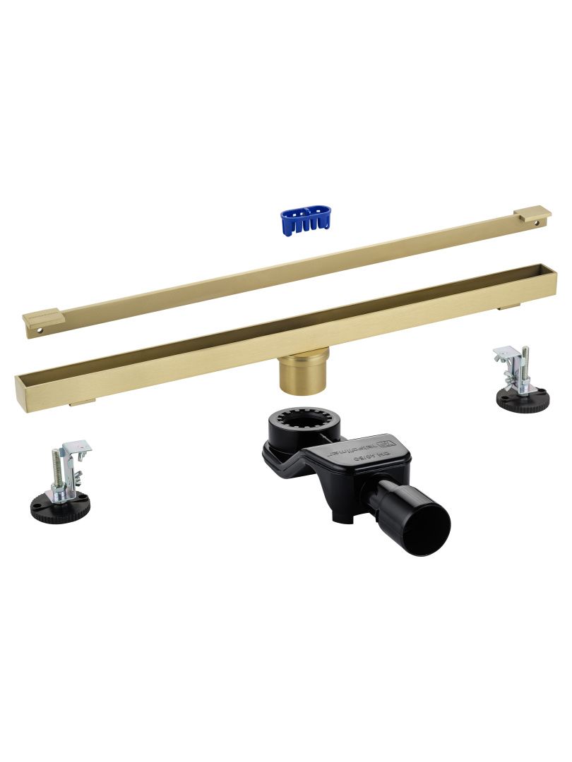 Приобрести душевой трап 60 см wonzon & woghand, брашированное золото (ww-65406t-bg)