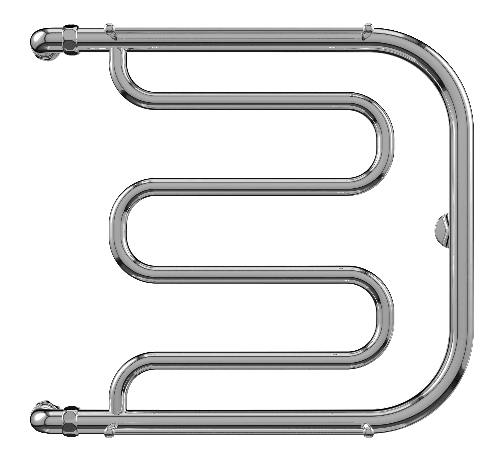 Приобрести полотенцесушитель 500х500 мм водяной terminus фокстрот п-образный, хром 4620768881282