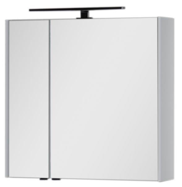 Приобрести aquanet зеркальный шкаф латина 80 см, белый