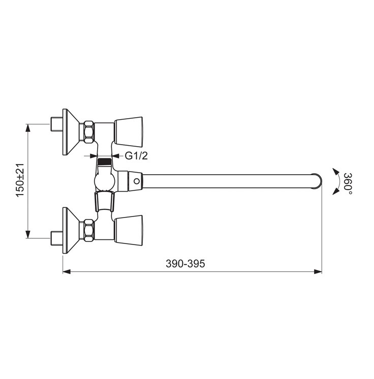 Приобрести смеситель для ванны/душа vidima quadro ba346aa