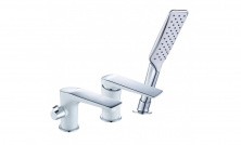 LEMARK Смеситель на борт ванны Allegro, белый\хром LM5945CW