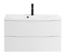 Тумба подвесная с раковиной BelBagno MARINO-800-2C-SO-BL-P 80 см, Bianco Lucido