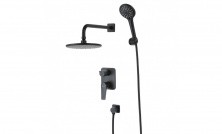 LEMARK Душевая система Bronx, скрытый монтаж, черный матовый LM3729BL