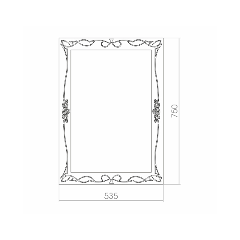 Приобрести loranto зеркало ампир 53,5х75 см, с рисунком фр-00001099