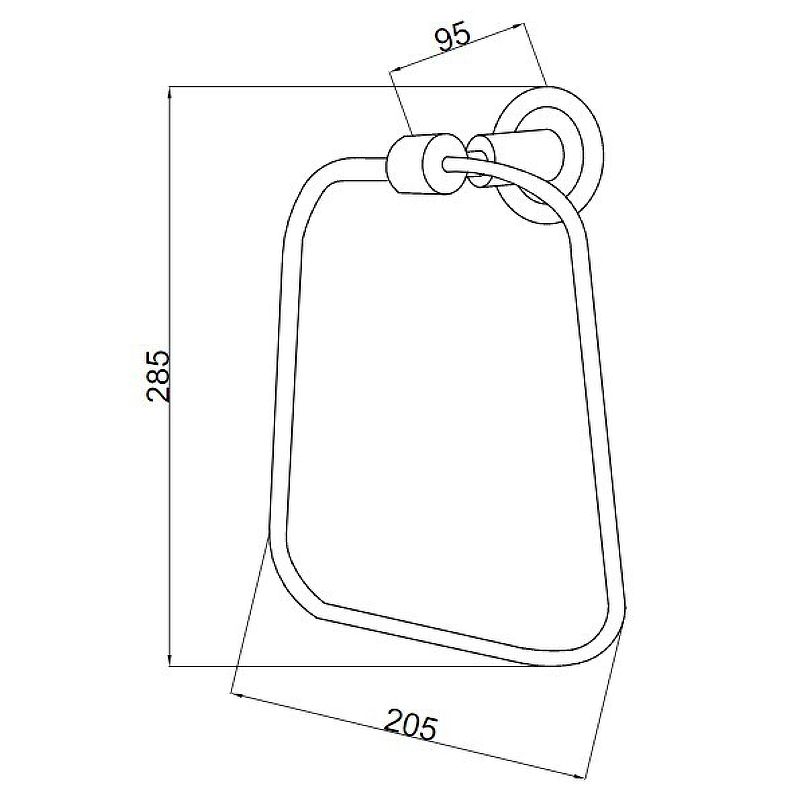 Приобрести boheme полотенцедержатель murano, хром\фиолетовый 10905-v-cr