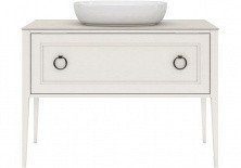 Тумба напольная со столешницей Kerama Marazzi Plaza Classic 120 см PL.C.120.1+1\WHT, белый