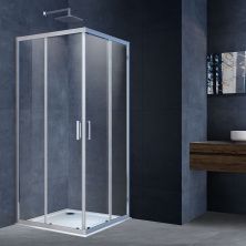 Vincea Душевое ограждение Alpha 80х80 см, прозрачное, хром VSS-3AL800CL