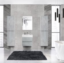 Cezares Тумба подвесная с раковиной MOLVENO 46 60 см Beton, бетон MOLVENO 46-60-2C-SO-BET