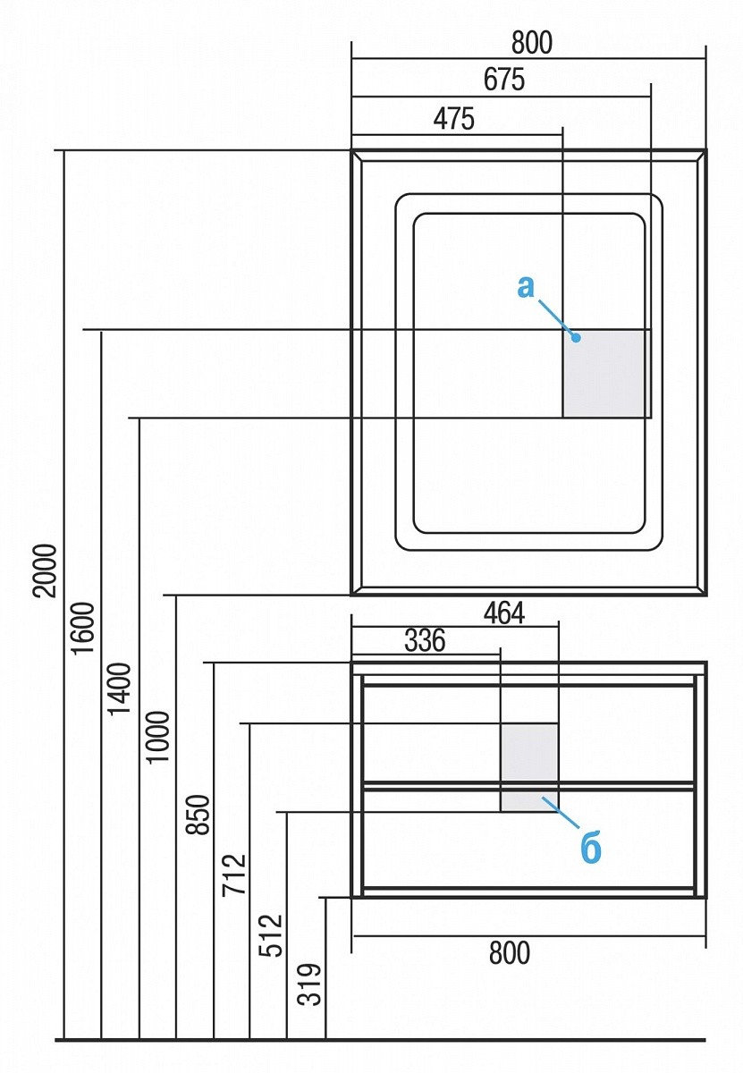 Приобрести тумба акватон римини 80 с раковиной премьер м 800
