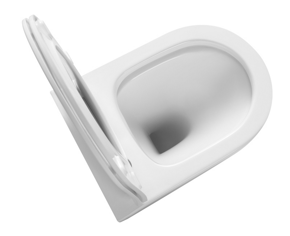 Приобрести triton подвесной унитаз verso 1832 tornado, безободковый с тонким сиденьем, микролифт