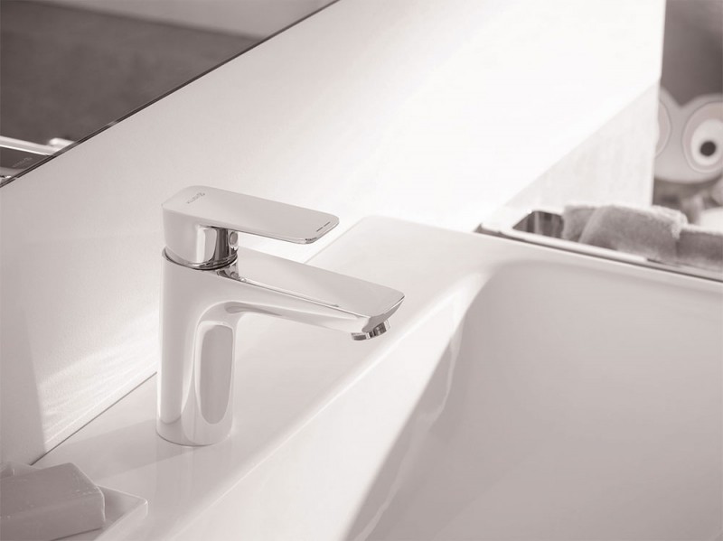 Приобрести kludi pure&style однорычажный смеситель на умывальник 100, без донного клапана, арт. 402920575