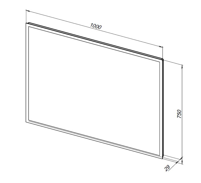 Приобрести aquanet зеркало оптима 100 см, белое матовое