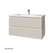 Caprigo Тумба с раковиной FORTE-Smalty TYPE 100 см, светло бежевая