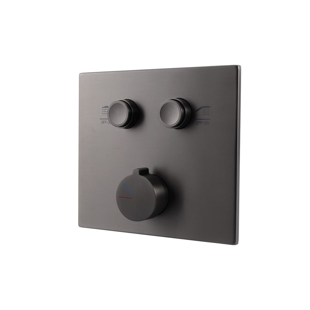 Приобрести vincea встраиваемая душевая система , оружейная сталь vsfw-4i212gm