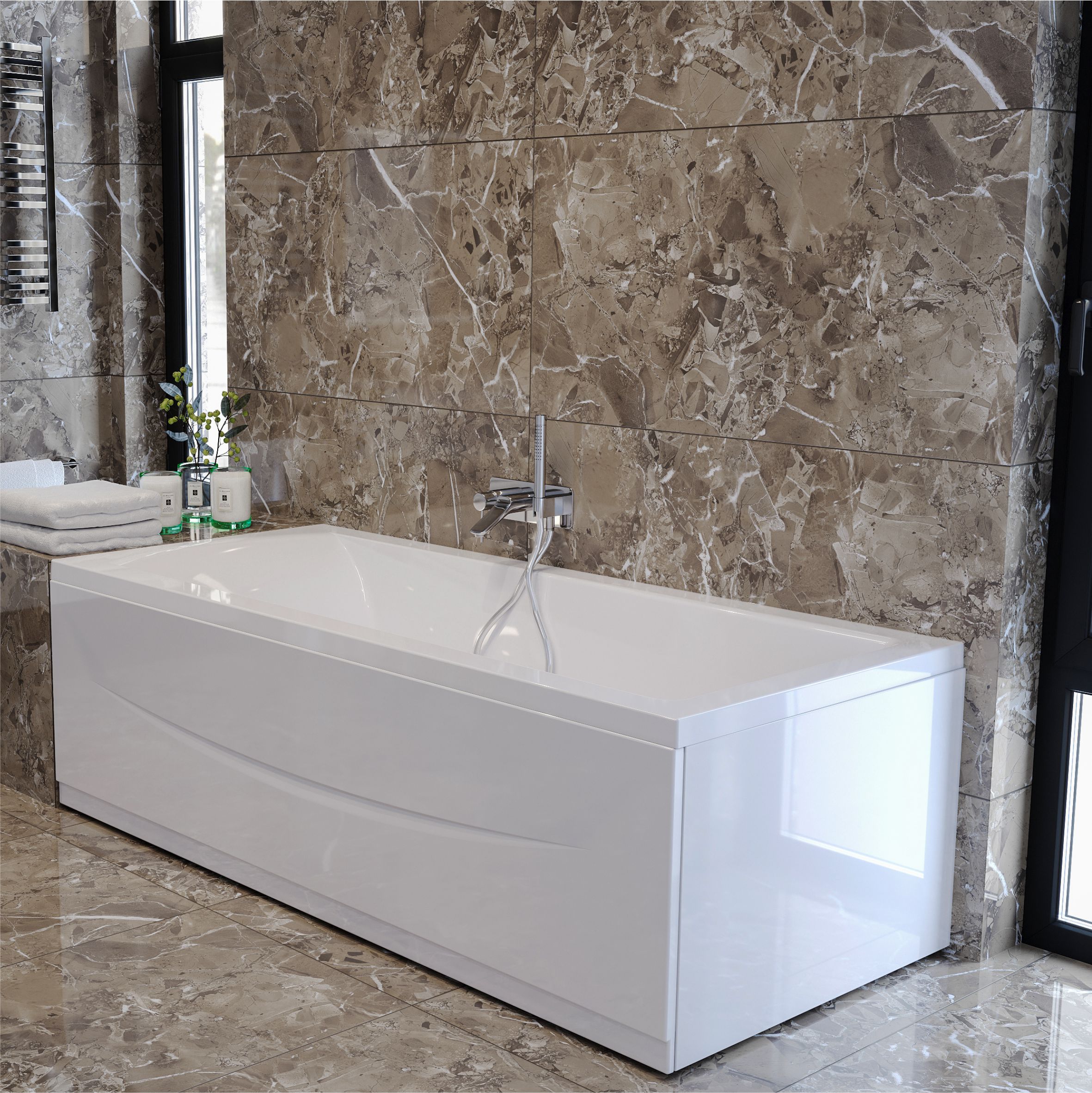 Приобрести mirsant ванна акриловая ривьера 180*80 см, белая, ут000020757