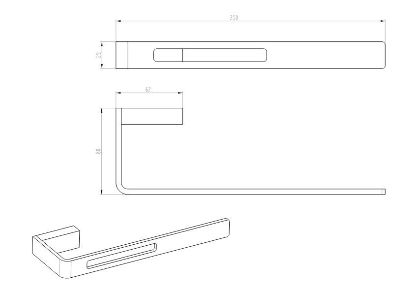 Приобрести boheme полотенцедержатель q, черный 10945-b