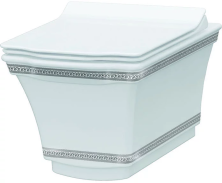 Boheme Подвесной унитаз Hermitage, белый\хром 951-CR