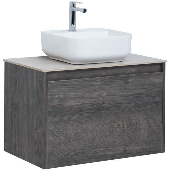 Приобрести aquanet тумба со столешницей nova lite 75 см,дуб рошелье (1 ящик)