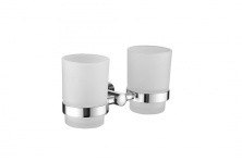 Стакан для зубных щеток двойной Vieir V5106 хром