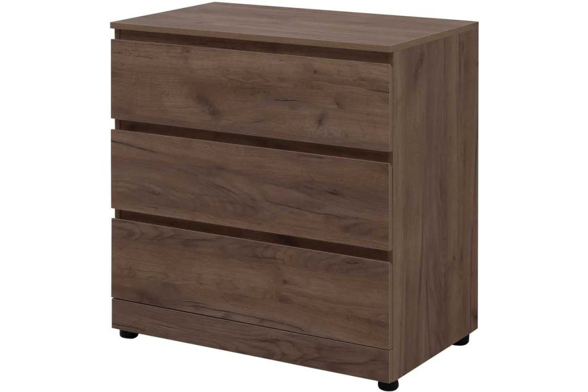 Приобрести aquanet комод сканди 80x48 см, дуб крафт (3 ящика)