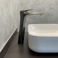 Comforty Высокий смеситель для раковины 28 см, графит, FC074B-CGT