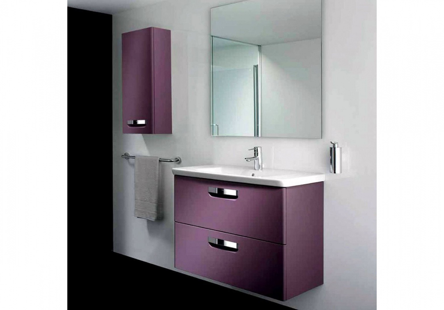 Приобрести тумба подвесная roca gap с раковиной 80 см, фиолетовый z.ru93.0.274.0; 7.3274.7.000.0