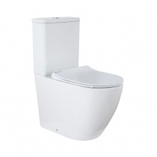 Azario Напольный унитаз-компакт Grado, безободковый, c крышкой с микролифтом AZ-2141