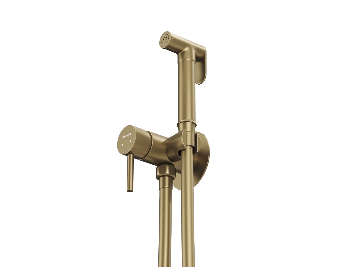 Приобрести hayzburg встраиваемый смеситель с гигиеническим душем, золото матовое hb-2005bg