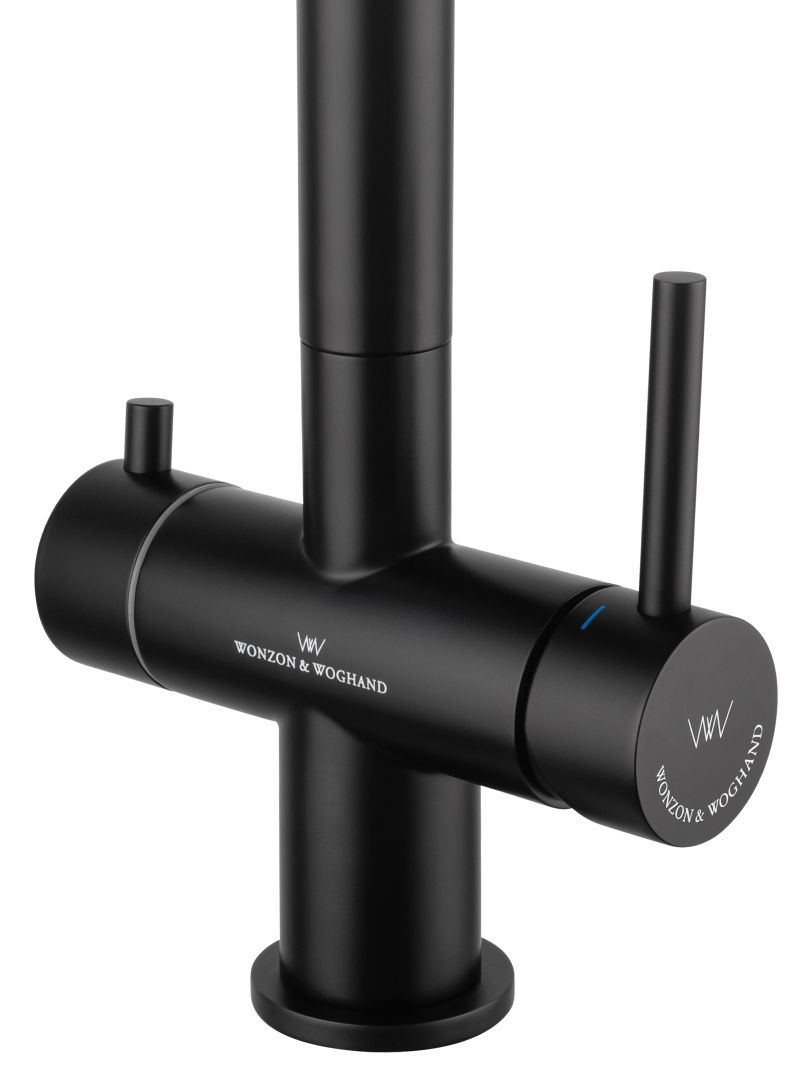 Приобрести смеситель для кухни c подключением фильтра wonzon & woghand, черный матовый (ww-3211-mb)