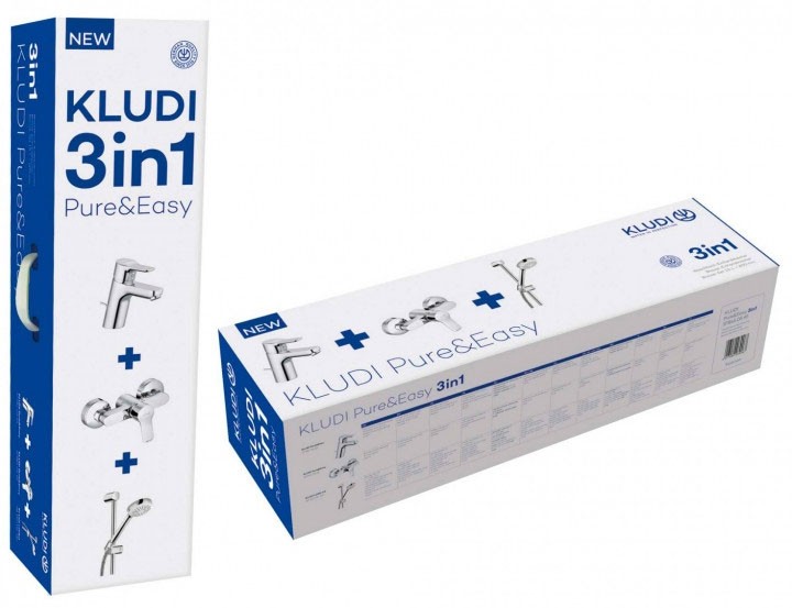 Приобрести kludi pure&easy набор продуктов 3in1 для душа, арт. 378450565