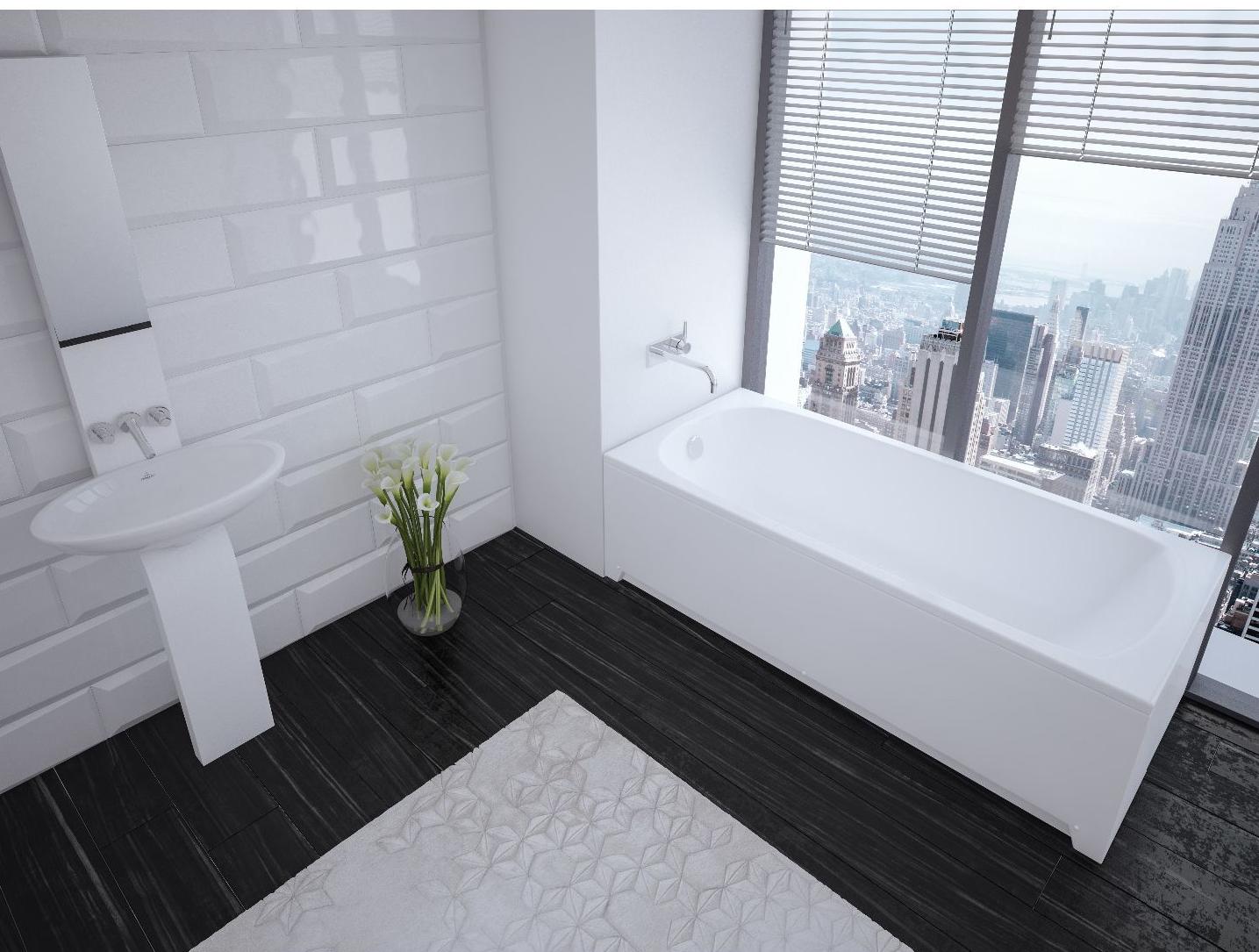 Приобрести акриловая ванна aquatek ника 160х75 см