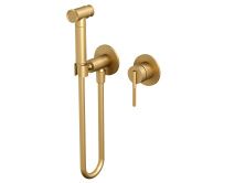 Hayzburg Встраиваемый смеситель с гигиеническим душем, золото матовое HB-4005-2BG