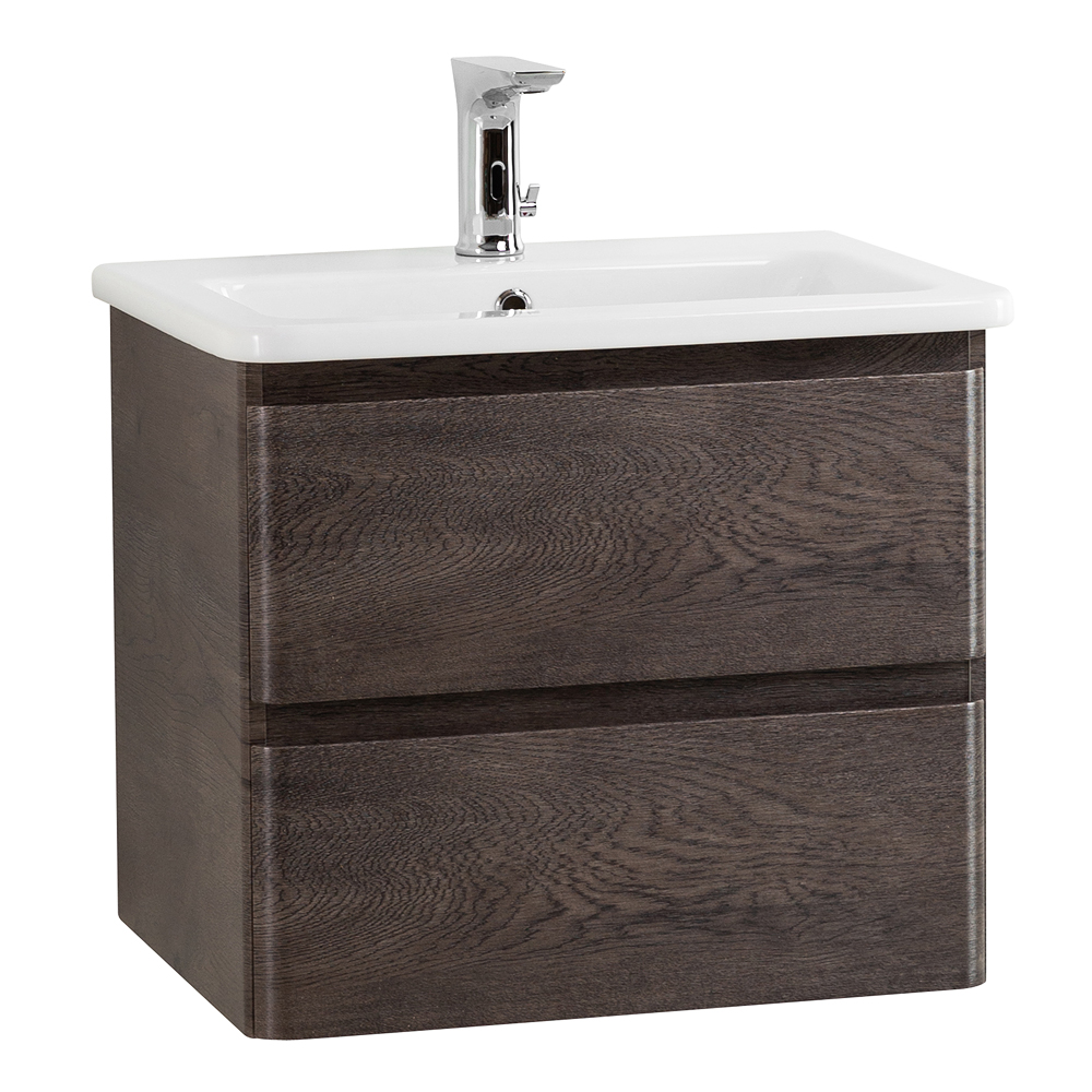 Приобрести belbagno тумба с раковиной albano-cer 50 см, подвесная rovere nature grigio, белая раковина