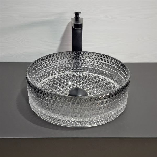 Приобрести comforty раковина накладная gl10 36х44 см стеклянная