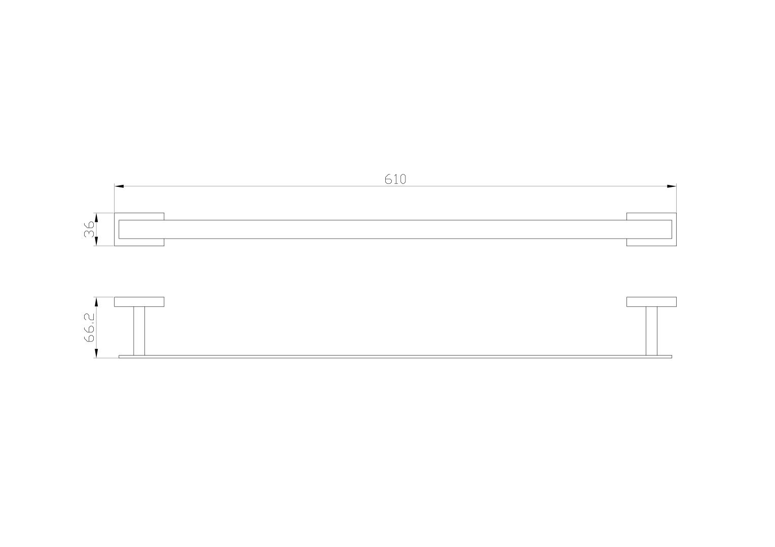 Приобрести вешалка для полотенец wonzon & woghand flat, хром (ww-9712-60cm)