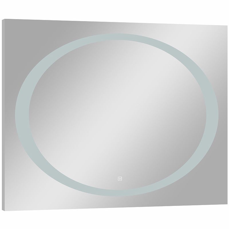 Приобрести continent зеркало с подсветкой galaxy 100х80 см, сенсорный включатель, белое