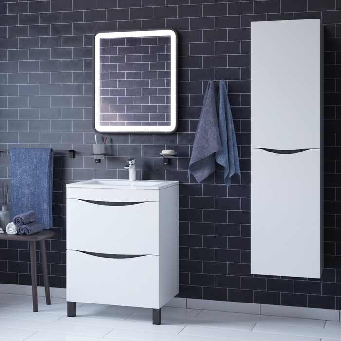 Приобрести iddis тумба напольная cloud с раковиной 60 см. белая clo60wfi95