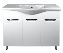 Loranto Тумба напольная с раковиной Стиль- 100 100х83 см, белая (CS00079170)