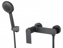 Savol Смеситель для душа 210мм, черный матовый S601815H