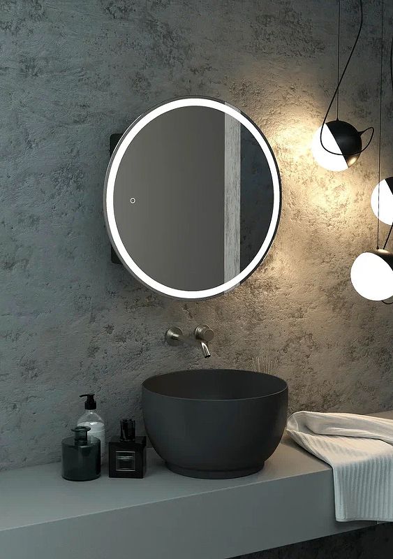 Приобрести continent зеркало шкаф с подсветкой torneo black 80х80 см, сенсорный включатель, черное