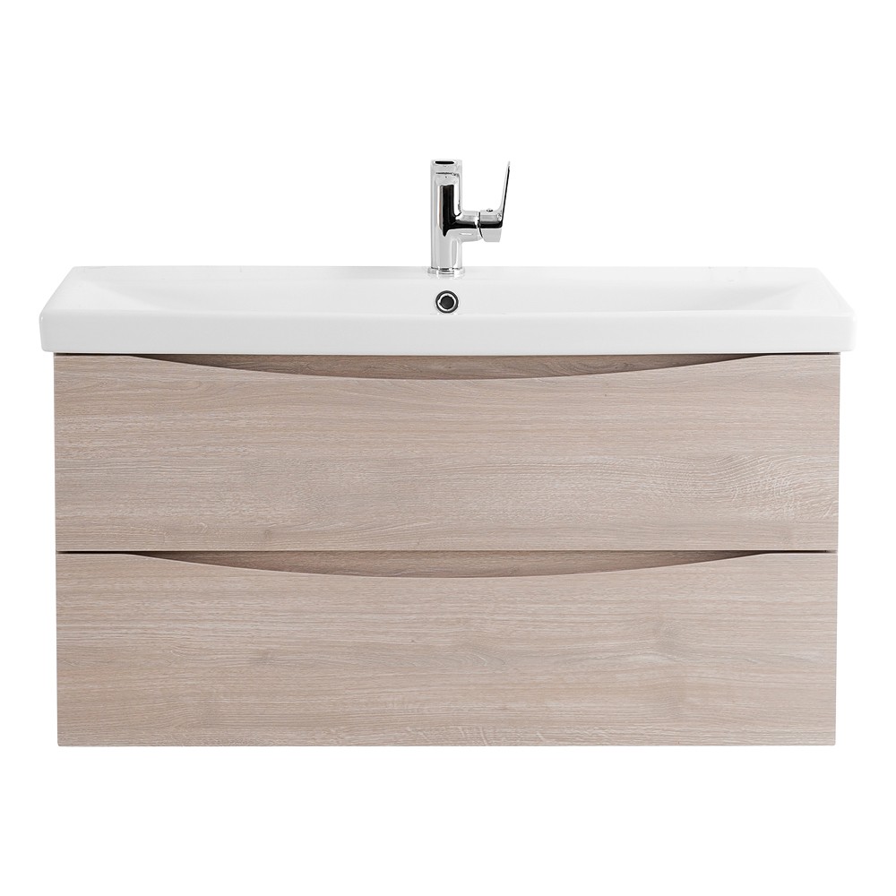 Приобрести belbagno тумба с раковиной marino-cer 90 см, подвесная rovere grigio, белая раковина
