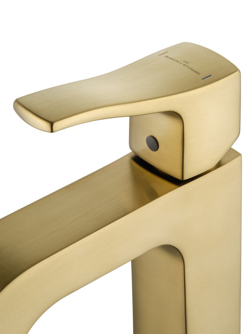 Приобрести смеситель для раковины wonzon & woghand flex, брашированное золото (ww-88018072-bg)