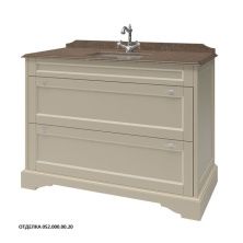 Caprigo Тумба с раковиной GREENWICH 120 см, бежевая, эмаль
