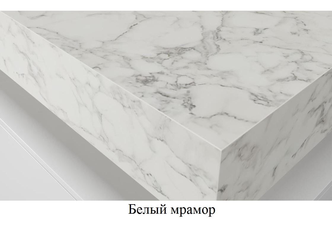 Приобрести тумба подвесная со столешницей velvex unit 160 см, белый мрамор