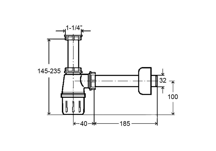 Приобрести сифон для умывальника viega 108694-dn32