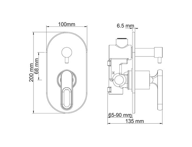 Приобрести wasserkraft смеситель для душа kammel 1841, хром
