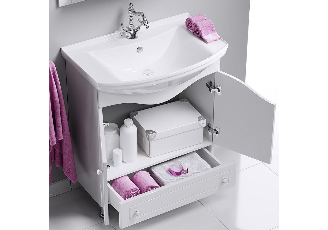 Приобрести тумба напольная с раковиной aqwella франческа 65 см fr0106