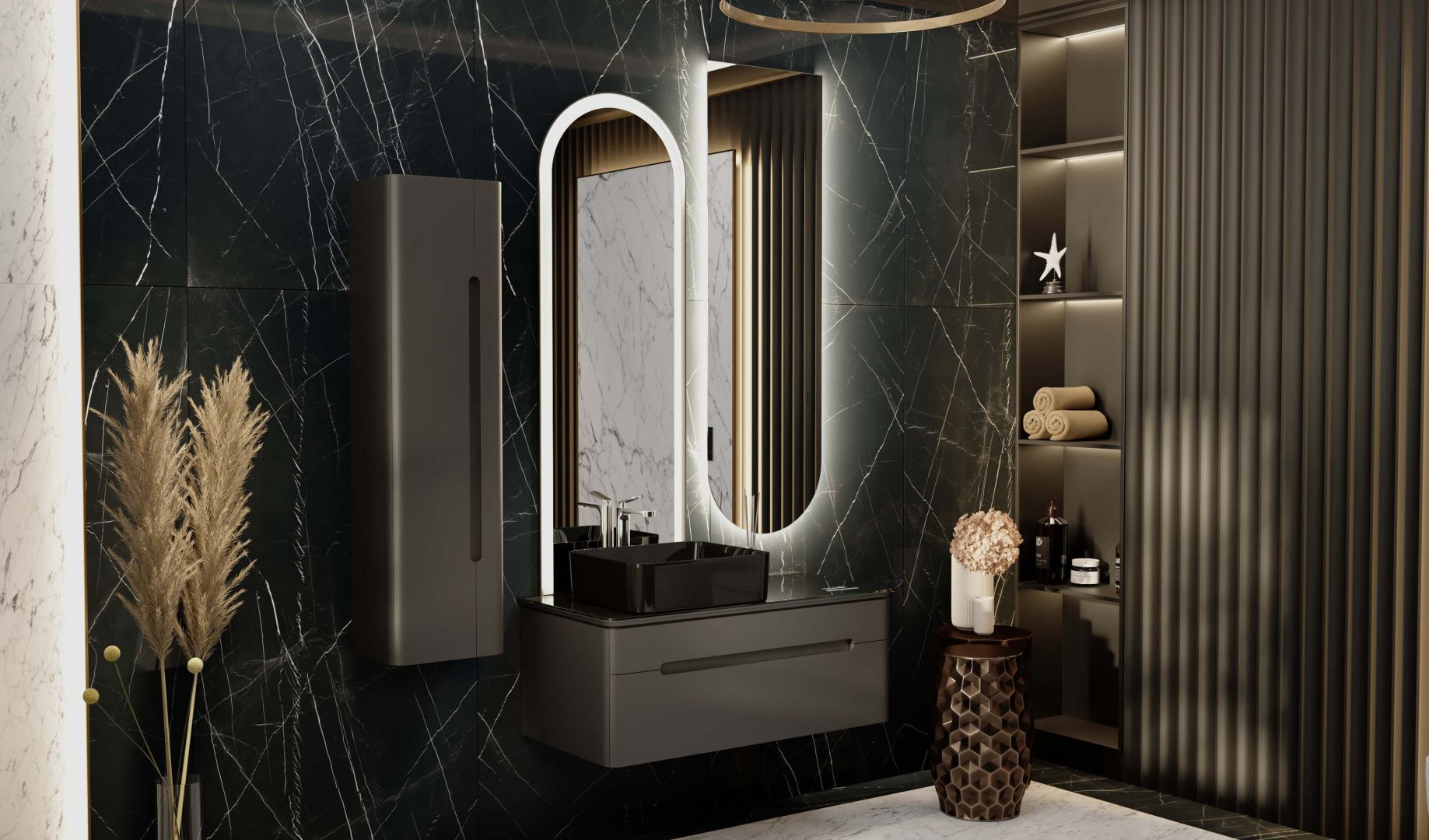 Приобрести jorno пенал подвесной shine 33 см, антрацит